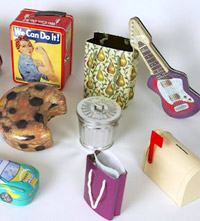 Decorative Tin Containers for CA