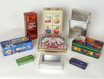 Illinois Decorative Tin Containers