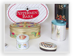 Indiana Decorative Tin Containers